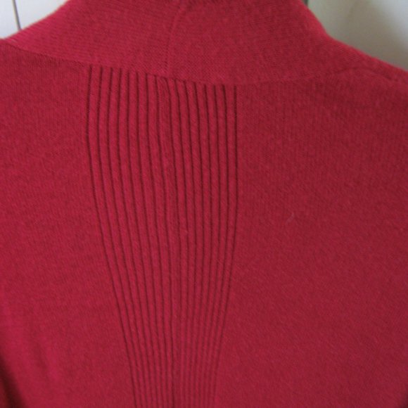 LOFT Dark Pink Open Cardigan - Picture 5 of 5